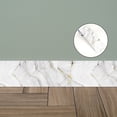 thumbnail image 2 of 2 Rolls Peel and Stick Wallpaper Border,4"*94.5"Tile Pattern Self Adhesive PVC Wallpaper Border for Bedroom Kitchen Living Room Home Decor, 2 of 8