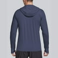 thumbnail image 3 of Sun Hoodies for Men 2025 Lightweight Breathable Long Sleeve Zip Up Hooded Jacket with Pockets Hoodie Outerwear Coat, 3 of 5