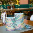 thumbnail image 3 of Yayeee Flameless Candles with Remote Flickering Battery Operated Multi Color Changing, Yellow Floral Wave, 3 of 7