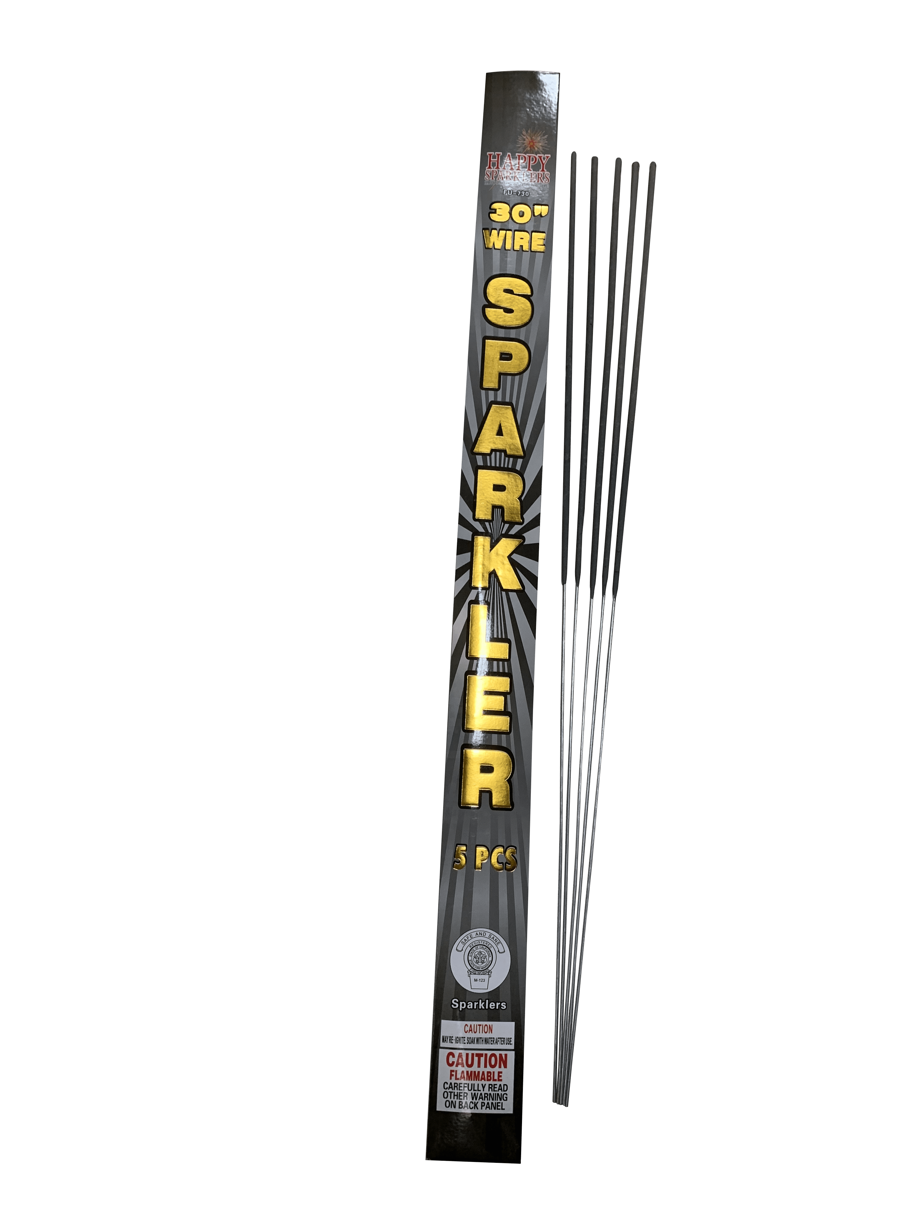 Wedding Sparklers 100 Sparklers 30" inch Length Gold Wire Used For