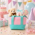 thumbnail image 1 of Linnome Small Canvas Gift Bag Mini Tote for Party Favor Wedding Birthday Reusable Drawstring Pouch Gift Decoration Multicolor#05, 1 of 5