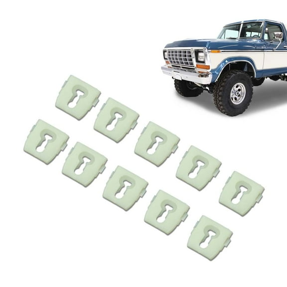 PIT66 New Body Side Belt Moulding Molding Trim Clips Fit For Ford Pickup Truck 73-79