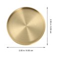 thumbnail image 3 of Gold Brass Coasters for Drinks Tabletop Decor, 3 of 7