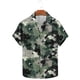 thumbnail image 2 of Camuflaje de los Hombres Impresa Camisa de Solapa, Moda de Manga Corta con Tejido Elástico para la Playa Casual Y el Uso de la Fiesta, Blusa Elástica Suave, 2 of 9