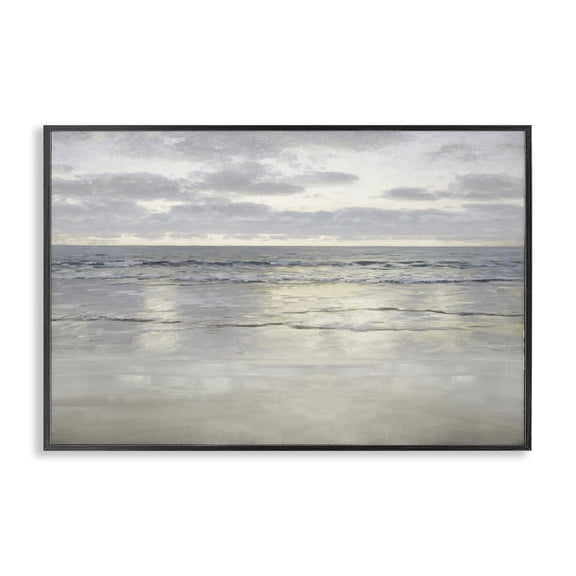 Stupell Industries Coastal Sunlight On The Sea Black Framed Giclee Art, 18 x 12, by Christy McKee