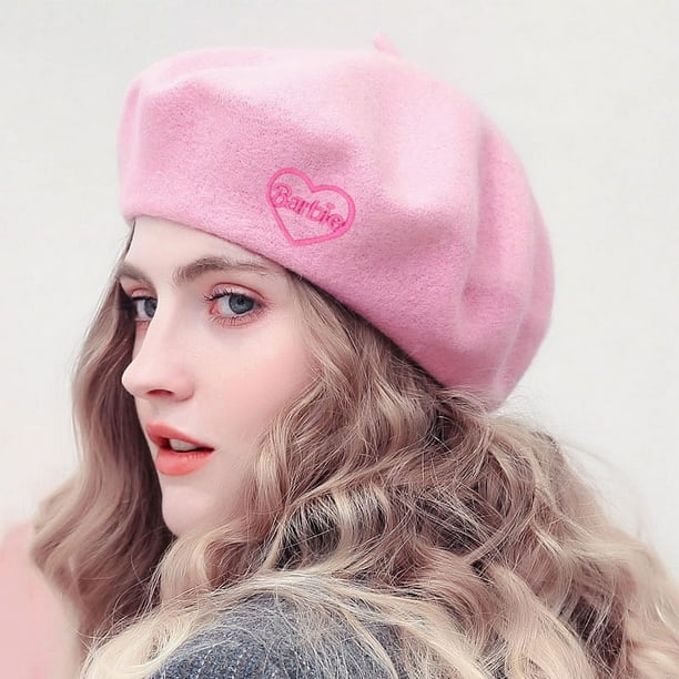 Barbie Movie Pink Beret Hat Halloween for Women, Pink Beret  display picture 1