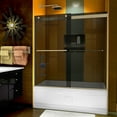 thumbnail image 2 of DreamLine Sapphire 56-60 in. W x 60 in. H Semi-Frameless Bypass Tub Door in Brushed Nickel and Gray Glass, 2 of 9