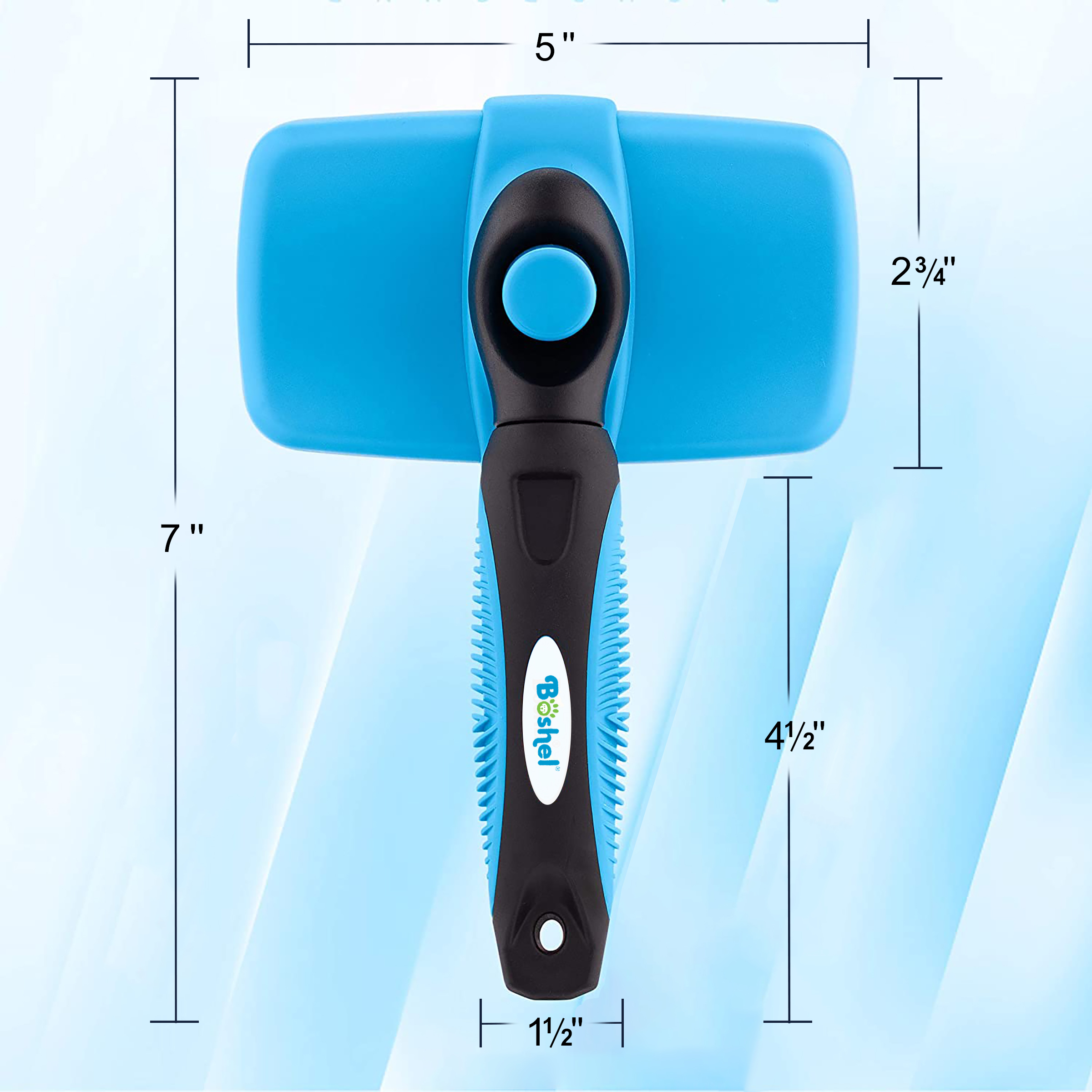 Boshel Self-Cleaning Slicker Brush for Dogs & Cats photo 7