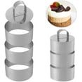 thumbnail image 1 of 6 Pcs Cooking Ring Set, Stainless Steel Cake Rings Cake Mold Baking Ring Mold, 1 of 5