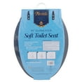thumbnail image 4 of Elongated Vinyl Soft Adjustable Hinges Toilet Seat with Close Lid, Black, 4 of 5