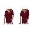 thumbnail image 1 of Minnieouse Blusa holgada para mujer, camisa bonita informal con flores, disfraz de vacaciones en la playa, fiesta de verano, Top fresco, Type12 NO12, 1 of 6