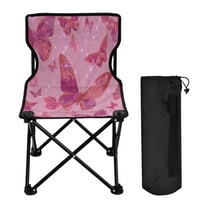 Folding Chair Camping Chair For Camping Picnicking Outdoor Beach and Travel Glittering Sequin Butterfly