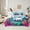 Green Blue Pink, variant on Castle Fairy Children Cartoon Axolotl Bedding Comforter Set,Salamander King Bedding Sets