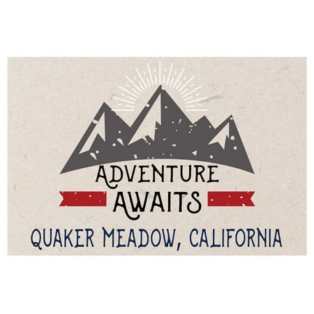 

Quaker Meadow California Souvenir 2x3 Inch Fridge Magnet Adventure Awaits Design