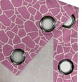thumbnail image 5 of Ambesonne Hot Pink Grommet Curtain, Abstract Giraffe Skin, 50" x 63", White Pink, 5 of 6
