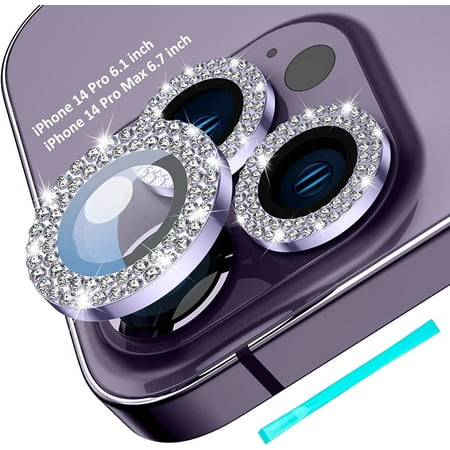 for iPhone 14 Pro/iPhone 14 Pro Max Camera Lens Protector Bling