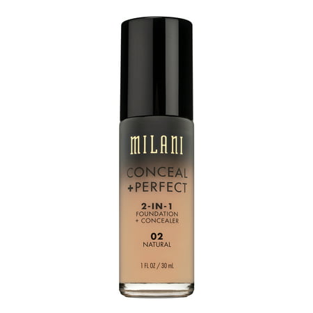 Milani Conceal + Perfect 2-in-1 Foundation + Concealer, (Best All Natural Liquid Foundation)