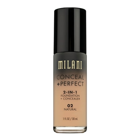 Flip Top Foundation - Milani Conceal + Perfect 2-in-1 Foundation + Concealer, Natural
