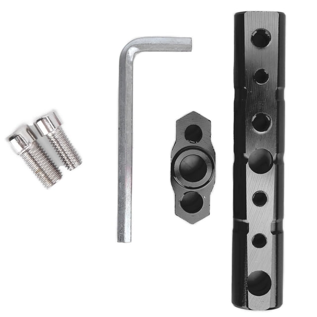 Extensor de manillar de motocicleta, soporte multifunción universal de repuesto para Kawasaki, color negro