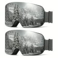 thumbnail image 5 of [2 Pack] Valentine's Day Gift Adult Cool Ski Goggles Anti-fog and Windproof OTG Oversized Double Layer PC Lens Skiing Skating Suitable for St. Patrick's Day Mardi Gras Easter New Year's Day, 5 of 8