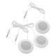 thumbnail image 1 of 3 altavoces de almohada: Minialtavoz estéreo para MP3, teléfono, CD portátil, hogar, oficina, viajes, color blanco., 1 of 6