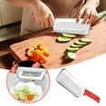 thumbnail image 2 of asddcavvf Multifunctional Vegetable Cutter Stainless Steel Multifunctional Vegetable Cutter Cabbage Slicer Double Slice Vegetable Slicer Melon And Fruit Peeling Stainless Vegetable Peeler, 2 of 6