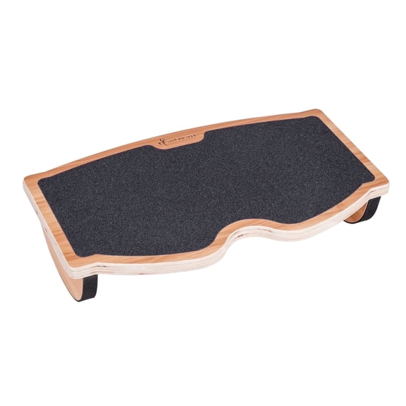 StrongTek Wooden Foot Rest Rocker Balance Board, 18" Wide, Non-Slip, 350 lbs Capacity