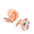 thumbnail image 3 of Valentine's Day Men's Stainless Steel Cufflinks Set for Formal Attire - for Weddings and Business Meetings, 3 of 6
