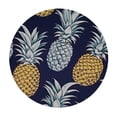 thumbnail image 4 of HAOXIT Pineapple Fruit Navy Cloth for Round Tables with Elastic Tablecloth Table Cover for Dining Kitchen Parties 54-58, 4 of 8