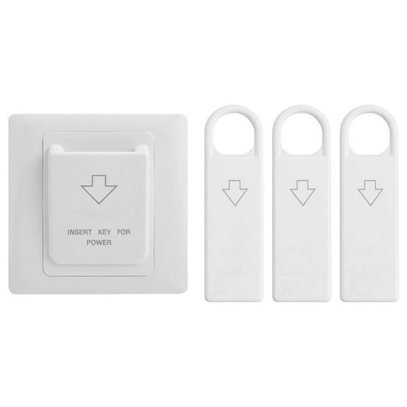 40A 86 Type Hotel Card Power Switch,Energy Saving Switch with 3 Card Keys for Hotels and Apartments