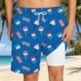 thumbnail image 2 of WERYOUNG Boys Swim Trunks With Compression Liner Ice Cream Print Lightweight Swimming Shorts For Beach Pool Breathable Swimwear Bottoms 2-3 Years, 2 of 4