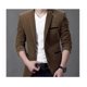 thumbnail image 1 of Traje casual de pana de primavera y otoño para hombre, traje de negocios ajustado para jóvenes, chaqueta de hombre, 1 of 5