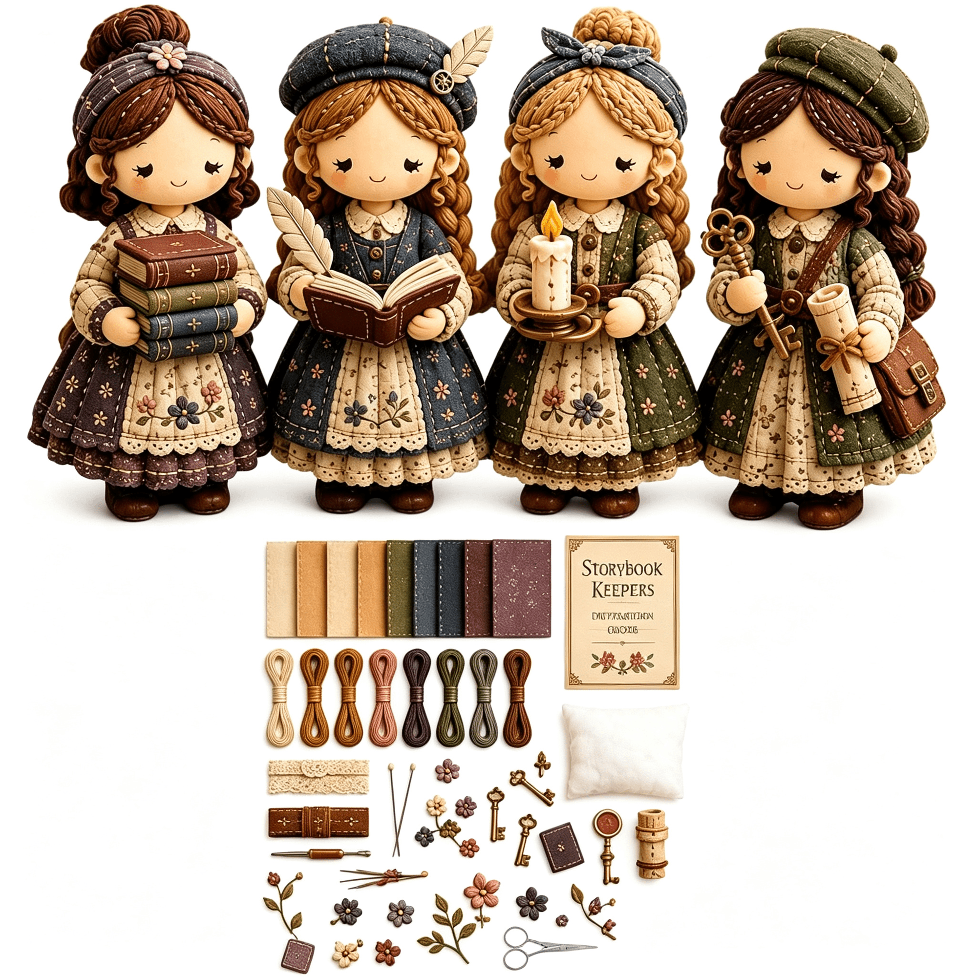 BZCOE Forest Patchwork Diy Kit Series Beginner Sewing Craft Kit Home Decor&Gifts Beginner Sewing Craft Diy Patchwork Kit B