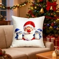 thumbnail image 4 of SDNall Christmas Home Decor, Christmas Cushion Covers, Sofa Cushion Covers, Funny Home Decor, Christmas Funny Print Pillowcase Linen Sofa Cushion Cover Home Decor Cushion Cover Family Pillowcase, 4 of 9