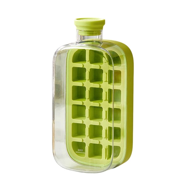 Boîte à Glace Portable avec Mécanisme de Pression, Libération Rapide de Glace, Congélation Rapide, Grande Capacité, Légère et Réutilisable, Idéale pour Voyage, Activités Extérieures, Fêtes et Boissons d'Été