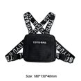 thumbnail image 2 of Moda Pecho Rig Bag Mujeres Hombres Hip Hop Street Chaleco Paquete de chaleco (Negro), 2 of 9