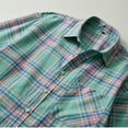 thumbnail image 5 of FDGIU Men's 2025 Plaid Flannel Shirt - Long Sleeve Button Down, Classic Pocket Casual Fall Top, 5 of 6