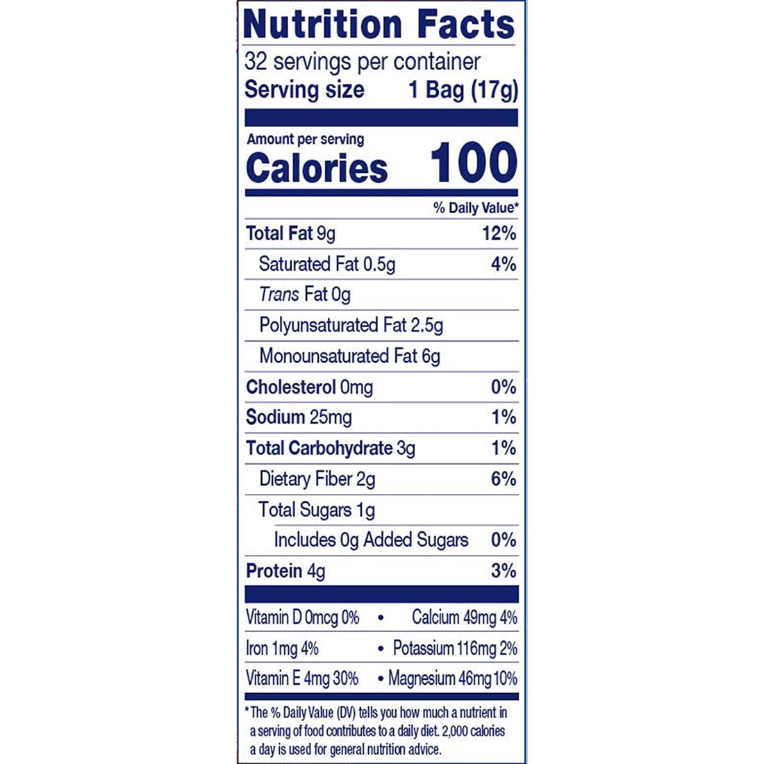 Blue Diamond Almonds Lightly Salted, Low Sodium, 100 Calorie Packs, 32 Count
