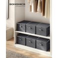 thumbnail image 2 of Caja de almacenamiento SONGMICS 79 L con tapas de cremallera - juego de 3, 2 of 6