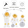 thumbnail image 2 of DEMACRIO Astronaut Action Figures Golden 3Pcs 3.9X2.4In, 2 of 8