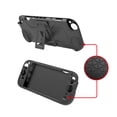 thumbnail image 4 of NATEFEMIN For Switch 2 2025 Protective Bumper Case Black Silicone Shockproof Lightweight With Kickstand Open Design Airflow, 4 of 8