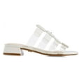 thumbnail image 3 of Cecelia New York Lincoln Slide Sanda Silver White Slip On Clear Transparent Mule (Silver Alabaster, 8.5), 3 of 6