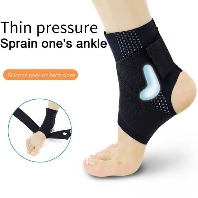 LJNYFDC Sweat-wicking Ankle Sleeve Adults Ankle Brace Adjustable Sprained Ankle Support Injury Recovery Sports Protective