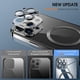 thumbnail image 3 of Funda magnética de lujo para carga inalámbrica Magsafe para iPhone 14, 13, 12, 11 Pro Max Plus, Protector de lente, cubierta suave de chapado transparente, 3 of 4