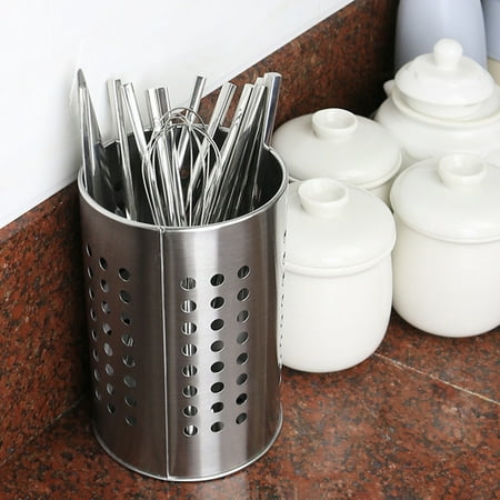 

Meizhencang Chopsticks Holder Polished Rust-resistant with Ventilation Holes Stainless Steel Kitchen Utensil Holder for Chopsticks