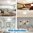 thumbnail image 2 of  MingBright Flush Mount LED Ceiling Light Fixture, 10 inch 16W 1400 Lumens Ceiling Lamp, 3000K/4000K/5000K 3 Color Temperatures, cETL Certified for Kitchen, Hallway, Bedroom, Laundry, 2 of 4