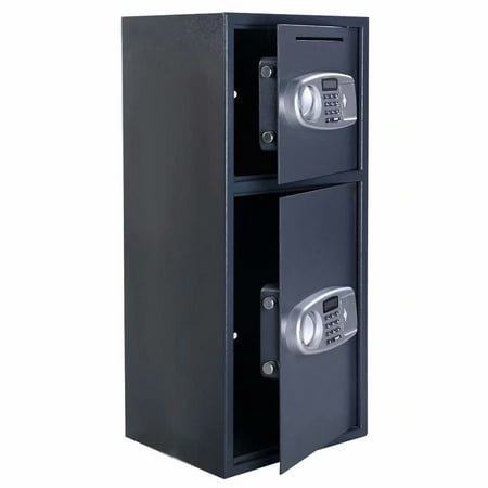Large Double Door Electronic Digital Steel Fireproof Safe Box with Key Lock for Home Business