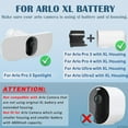 thumbnail image 3 of 14000mAh A-7a XL Battery for Arlo Pro 3 Floodlight, Pro 4 XL, 3XL, Go 2, Ultra XL, Ultra 2 XL, 1 Count, 3 of 6