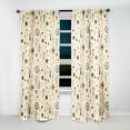 thumbnail image 4 of Designart "Wanderlust In Beige I" Boho Blackout Curtain Single Panel, 4 of 4