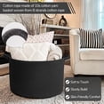 thumbnail image 2 of XXXLarge Cotton Rope Basket 21.7" x 21.7" x 13.8" Woven Baby Laundry Blanket Basket Toy Baskets with Handle Storage Comforter Cushions Thread Laundry Hamper, 2 of 6